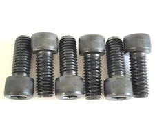 1/2 - 13 x 1-1/4" SOCKET HEAD CAP SCREWS BLACK HEAT TREATED ALLOY STEEL - 6 PCS