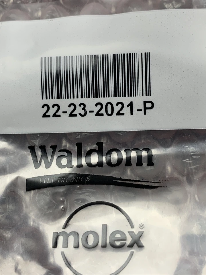  Nuevo Lote de 5 en Bolsa de Fábrica Conector WALDOM MOLEX 22-23-2021-P (PAQUETE de 10) Foto 2 de 4