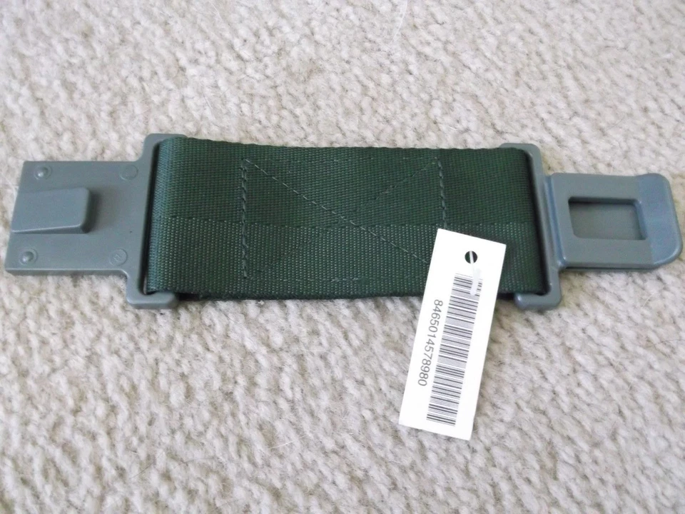 NOS US MILITARY LBE LCE ALICE WEB PISTOL BELT EXTENDER 6" EXTENSION GRAY CLIP