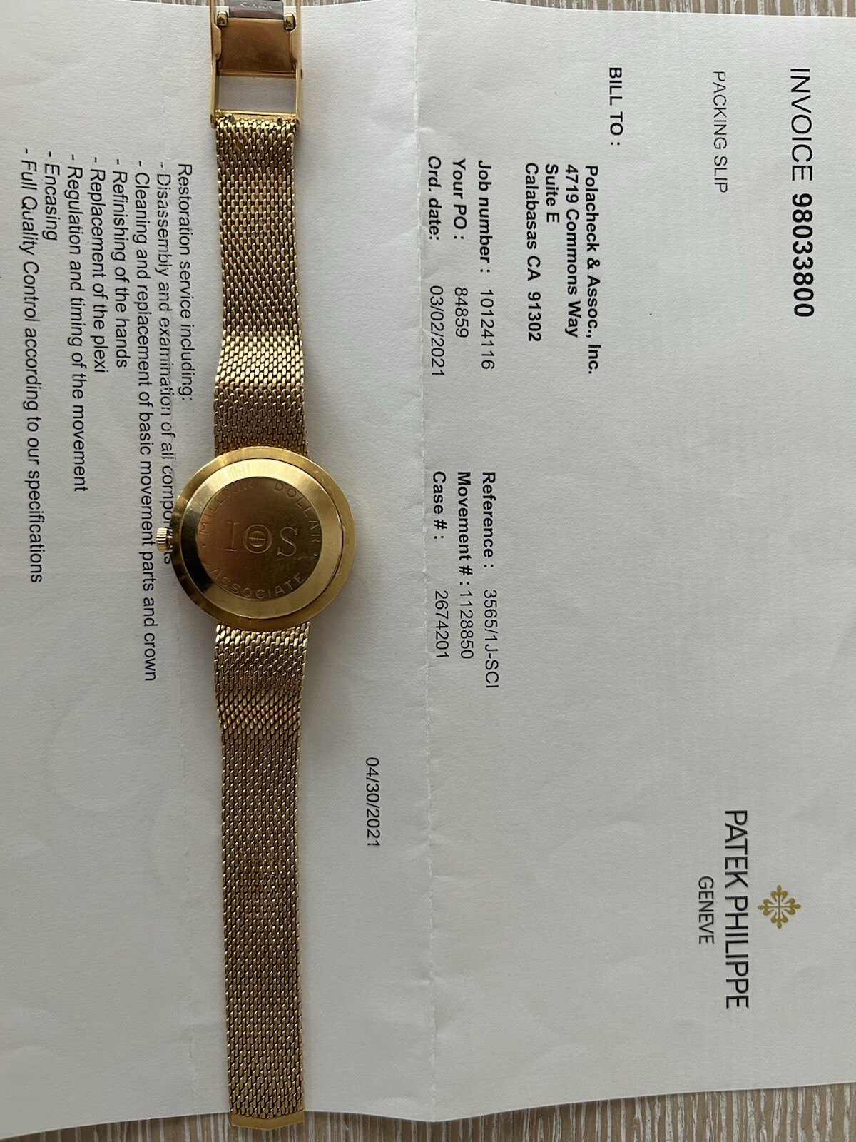 Patek Philippe 18k Solid Gold Automatic Men’s Wat… - image 4