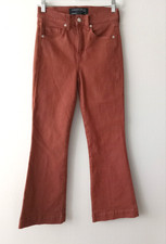 NWOT Veronica Beard Carson Ankle Flare, High rise Jeans 25 Cinnamon