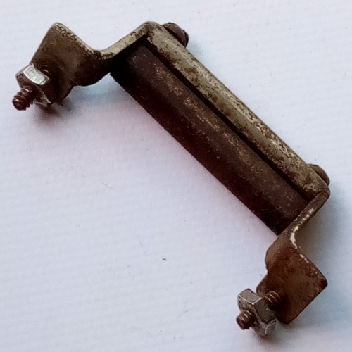 Ludwig 1 7/8" Snare Drum Butt Plate Nickel Plating Vintage 30s Square Clamp Bar - Picture 2 of 2