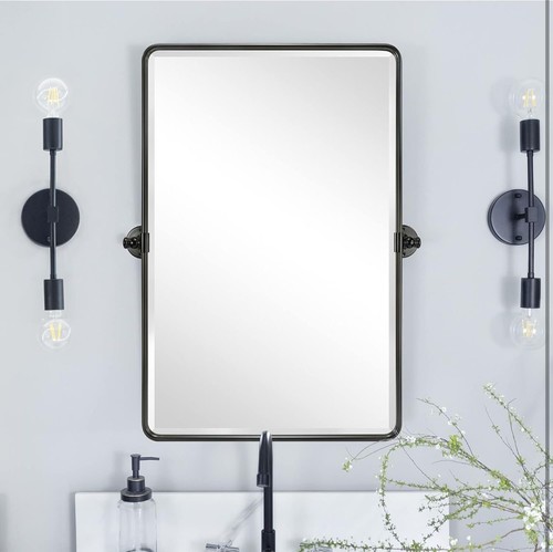 TEHOME 20x30'' Pivot Tilting Bathroom Vanty Mirror - Picture 4 of 8