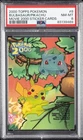 2000 TOPPS POKEMON THE MOVIE 2000 STICKER CARDS #8 BULBASAUR/PIKACHU PSA 8