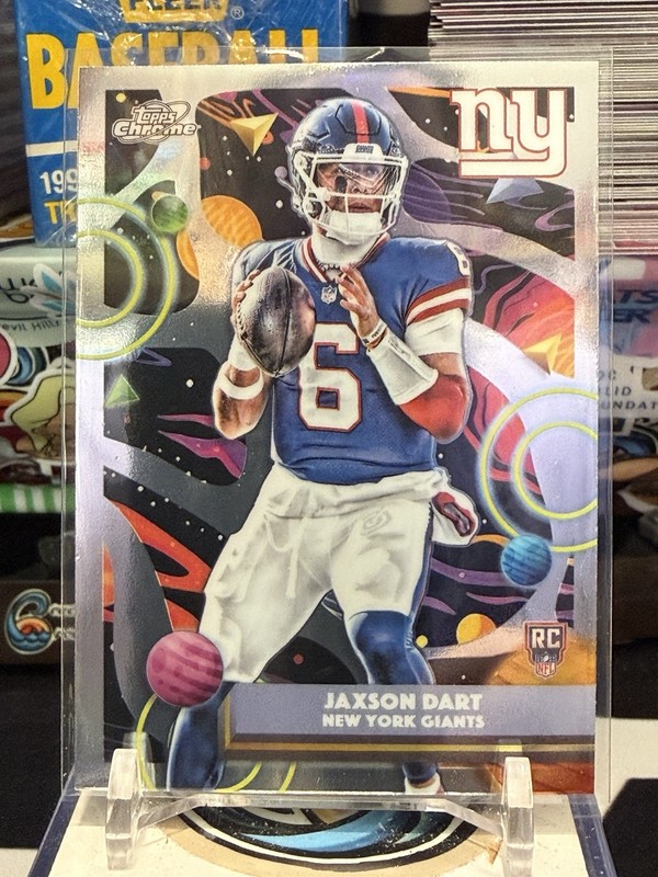 Topps Chrome Cosmic 2025 Jaxson Dart Rookie Card #174 New York Giants TZ