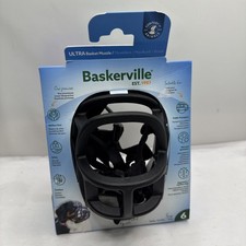 Baskerville Ultra Lightweight Basket Muzzle Dog Behaviour Training - Size 6