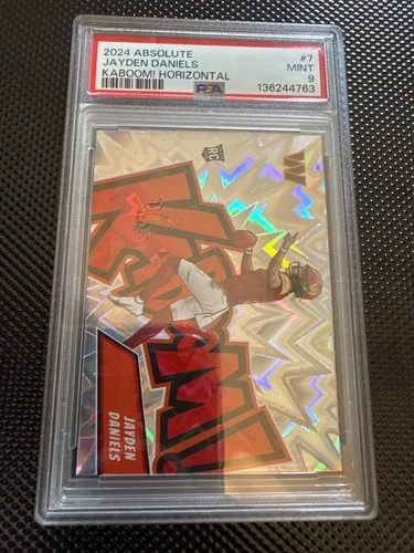 2024 Absolute Jayden Daniels rookie Kaboom PSA 9