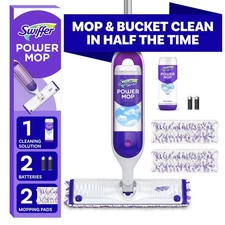 Swiffer Power Mop Cleaning Set - Efficient Clean for Vinyl & Laminate Floors