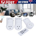 AU Plug 3 Main Outlet Power Point Socket+1 Smart Home Wireless Remote Controller