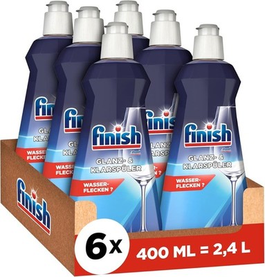 Finish Klarspüler Glanz Trocknung Geschirrspüler Megapack 6x 400ml