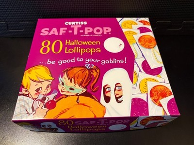 1960 Saf-T-Pops (Halloween, variation #4) - Empty custom design display box