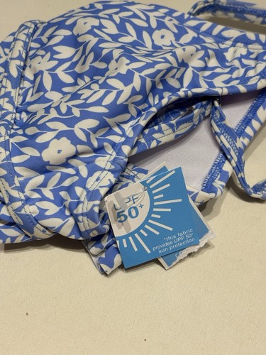Draper James Bikini Swimsuit, Blue/White Floral Design, Top Only, Size S, ~NWT~ - Picture 3 of 4