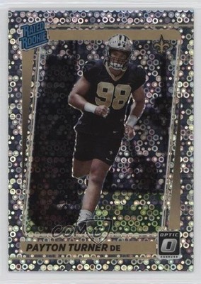2021 Donruss Optic Rated Silver Circles Prizm /125 Payton Turner Rookie RC 15wb