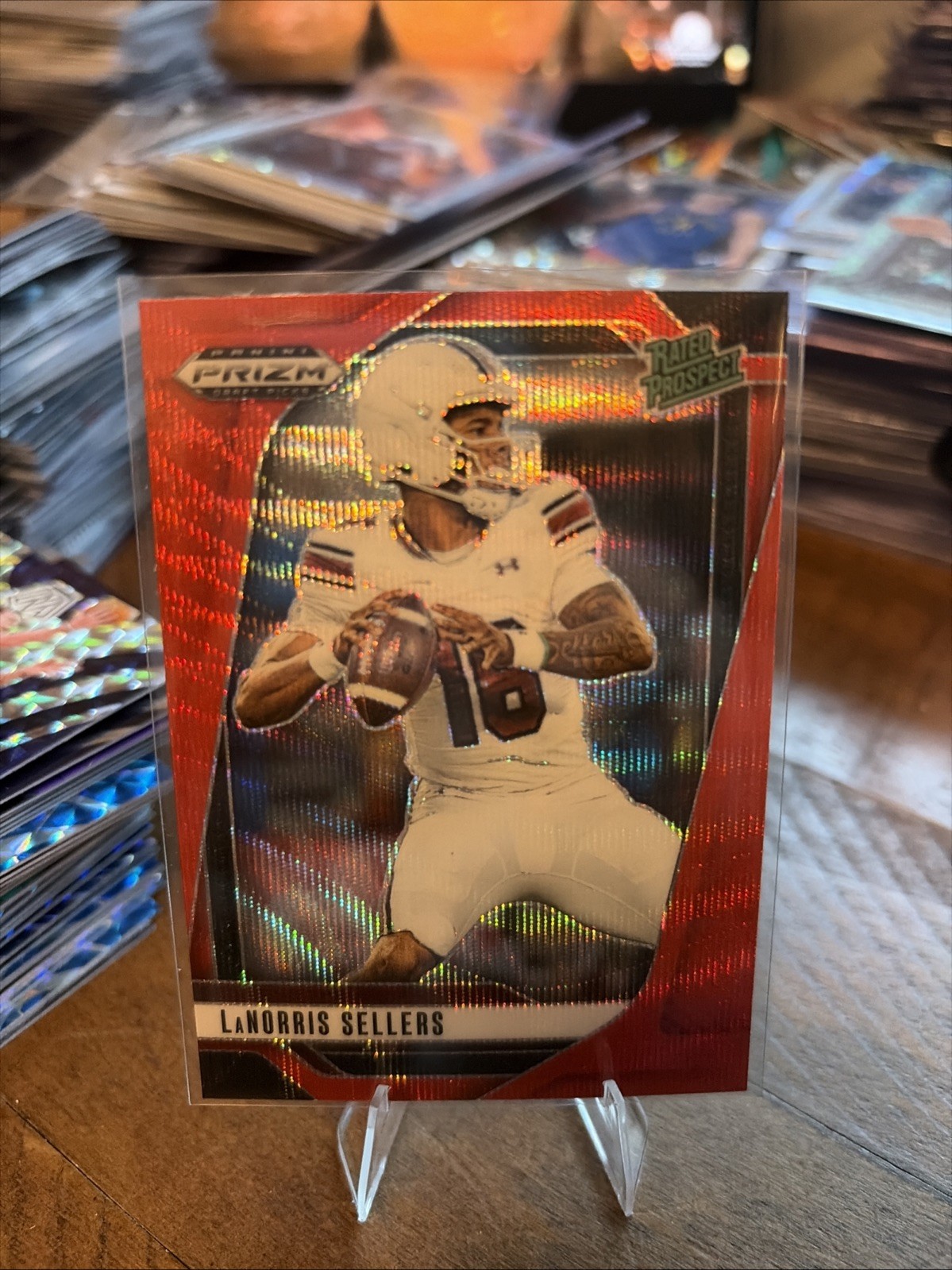 2025 Panini Prizm Draft Picks - LaNorris Sellers #165 Red Prizm /399 (RC)