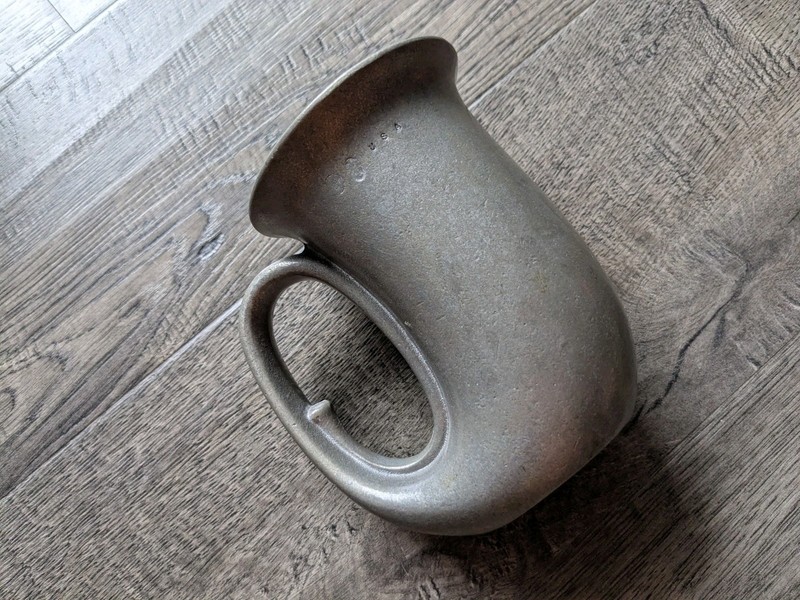 Vintage Wilton Pewter Armetale HORN BEER MUG Barware