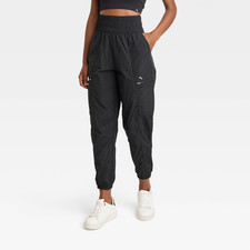 JoyLab Women's High-Rise Cargo Joggers Black Size XXS
