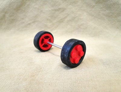 Vintage 1980's Tyco Building Block Wheel Replacement