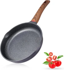 Vinchef Nonstick Frying Pan Anti Scratch,9.5 Inch Skillet 9.5 INCH, Black 