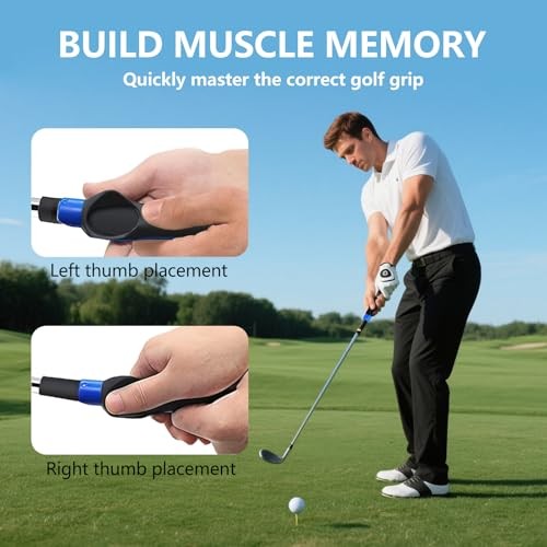 Golf Grip Trainer, Golf Training Grip, Golf Club Grips, Grip Trainer, Golf Blue