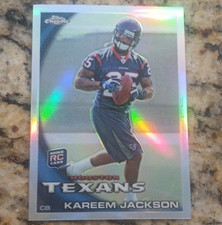 Topps 2010 Topps Chrome Kareem Jackson Rookie Houston Texans #C48 NFL Card. rookie card picture