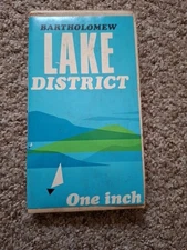 Bartholomew One Inch Cloth Map Of Lake District