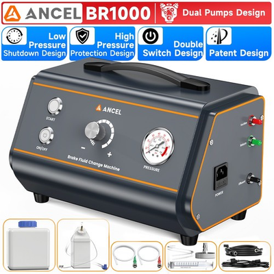 #ad #ad ANCEL BR1000 Low Pressure Shutdown Dual Switch Brake Fluid Bleeder Oil Exchanger $224.19