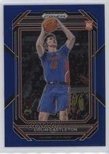 2023-24 Panini Prizm Draft Picks Blue Prizm /199 Colin Castleton #45 0b3