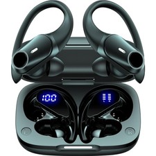 Active Noise Cancelling Bluetooth Earbuds with 80H Playtime for Sports Gym