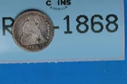 1887 10C SEATED LIBERTY SILVER DIME Early US Type RAW-1868
