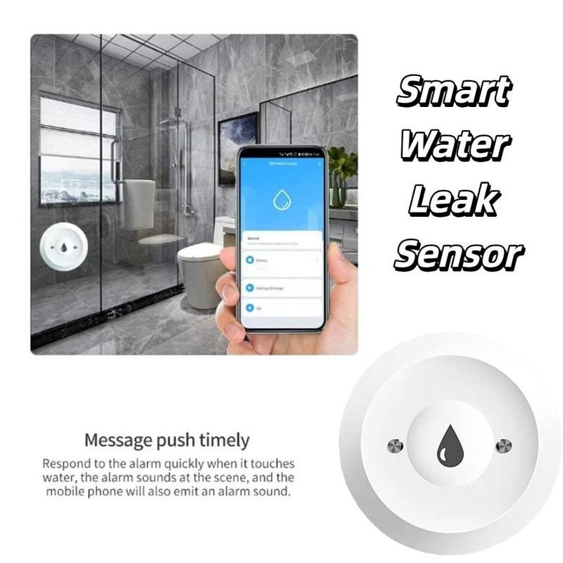 Tuya Zigbee Water Sensor Flood Leak Detector App Remote Monitoring