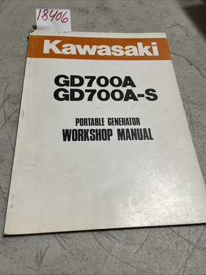 #ad OEM Kawasaki GD700A GD700A S Portable Generator Workshop Manual 99924 2014 $13.18