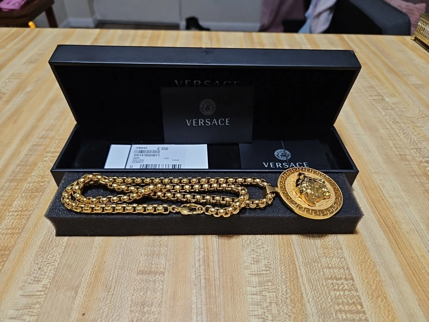 Collana Medusa Versace oro