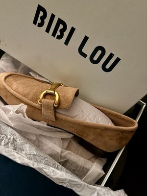 NIB Anthropologie Bibi Lou Zagreb Loafer Suede in Camel EU 40 US 9.5 / 10