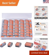 30PCS Lever Wire Connectors, Quick Wire Splice Connectors Push-in, 2/3/5 Cond...