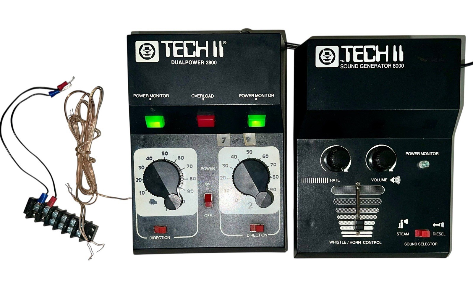 MRC Tech II Dual Power 2800 DC Power Supply Train Transformer + Sound Generator