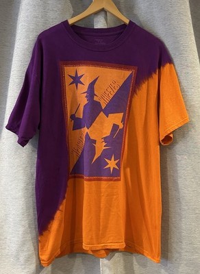 Harry Potter Weasleys Wizard Wheezes Size XL Adult Tee Shirt Purple Orange Witch