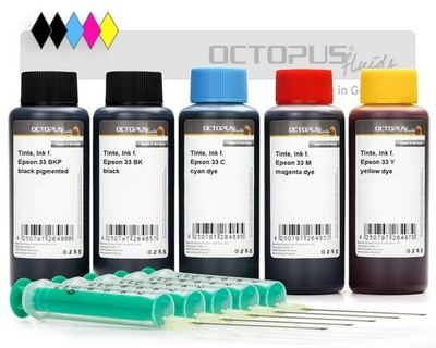 Druckertinte Epson 33, Expression Premium XP-530, XP-630, XP-830 5x 100 ml