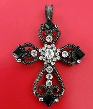 Gothic Cross Pendant Black