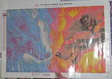Diamond Art Club - Fire and Ice by JoJoes Art - Diamond Painting Kit