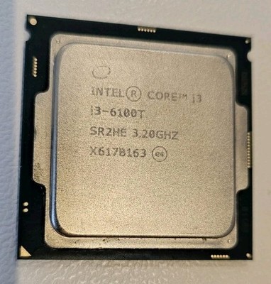 Intel Core i3-6100T CPU 2-Core 4-Thread 3.2GHz LGA1151 Skylake 35W