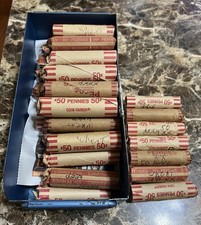 1909-1958 Lincoln Wheat Penny 50 Cent Rolls Us Coins 1909-1958 Lincoln Wheat Penny 50 Cent Rolls Us Coins