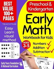 Early Math Workbook for Kids: Preschool  Kindergarten Number Tracing, Addition