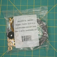  1-SET UNIVERSAL 5/16" x 3" TANK TO BOWL BOLTS W/ HARDWARE  SPONGE GASKET NEW