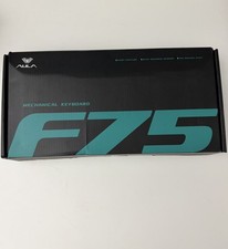 Aula F75 Wireless Mechanical Keyboard Blue+White+Dark Blue Gray Wood SwitchV3
