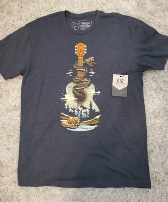 Dakota Grizzly Nowhere Land Gray Graphic T-Shirt Unisex Sz.Lg NWT 90s Y2K Casual
