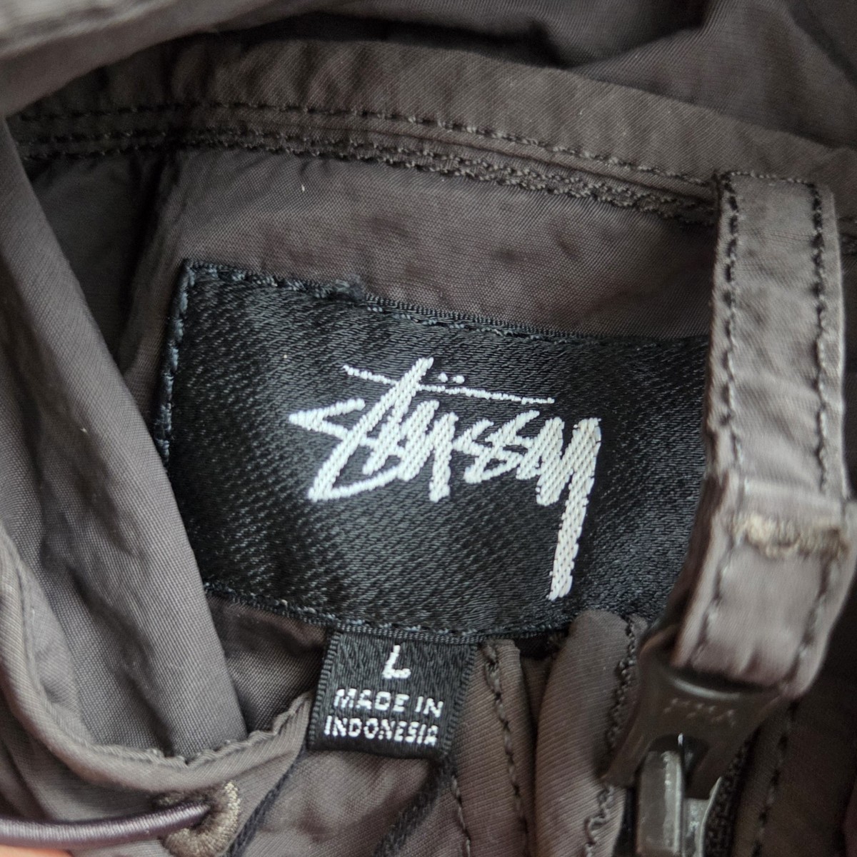 NWT Stussy Lightweight Hooded Jacket Brown Mens Size Large SS26 | eBay