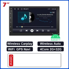 2 Din Android Car Radio Automotive Multimedia Wireless Carplay GPS Stereo