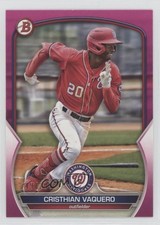 2023 Bowman Prospects Fuchsia 249/299 Cristhian Vaquero #BP-54 6k2