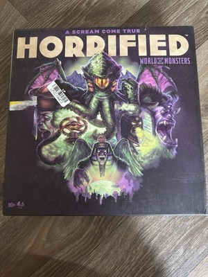 Horrified World of Monsters Board Game with Miniatures and Unique Gameplay