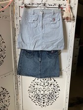 Y2K Gymboree Chelsea Girl denim skort skirt sz 8 EUC comb ship